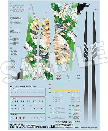 Finale Macross Frontier Galaxy Live 2025 - PLAMAX Fabbrica minima: Collezione Fighter Nose - Set Galaxy MF-98 YF-29