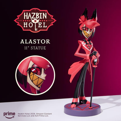 Numskull Hazbin Hotel Alastor Statua – Figura da Collezione Ufficiale con Finitura Lucida – Pezzo da Esposizione da 28cm