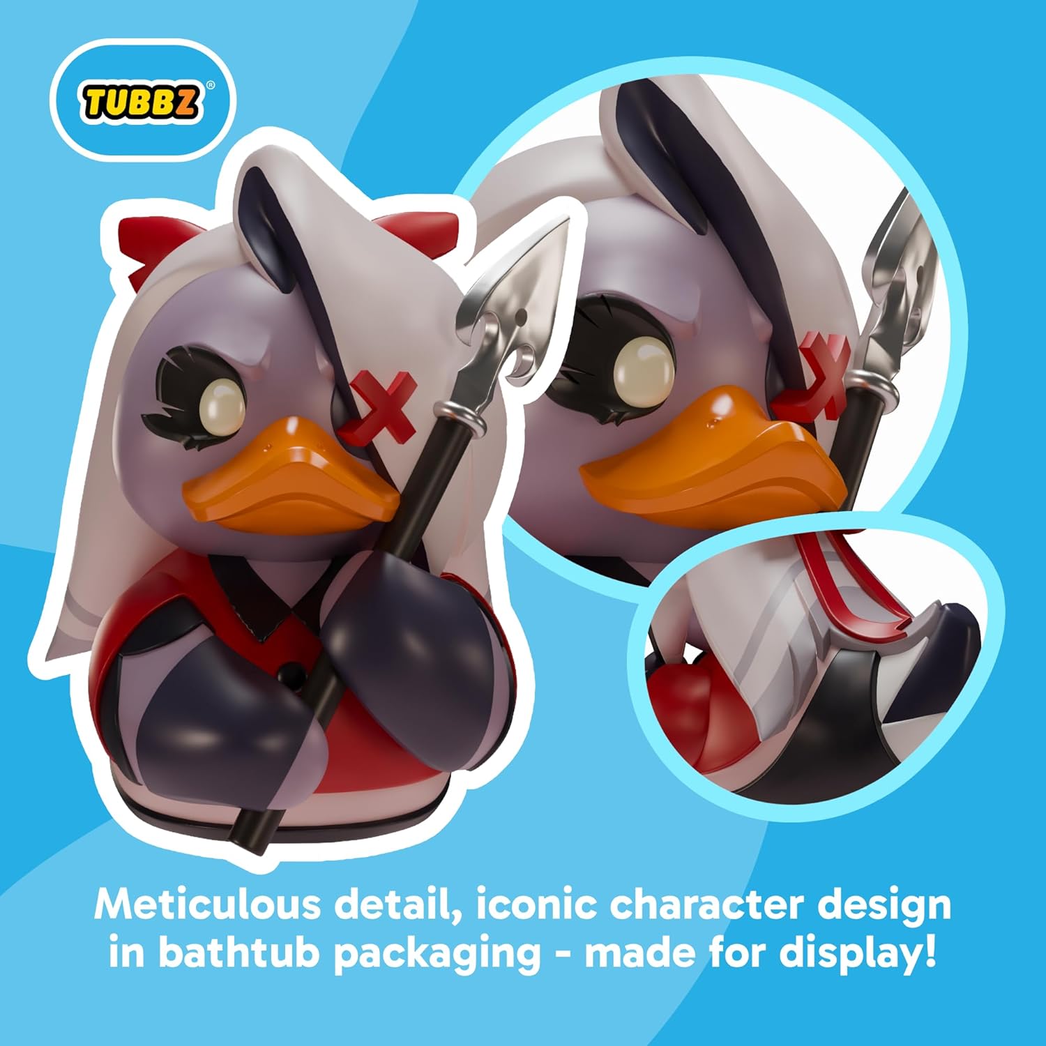 TUBBZ Sammlerausgabe: Hazbin Hotel – Vaggie Cosplaying Gummiente Vinylfigur – Offizielle Sammelfigur für Fans von Hellaverse