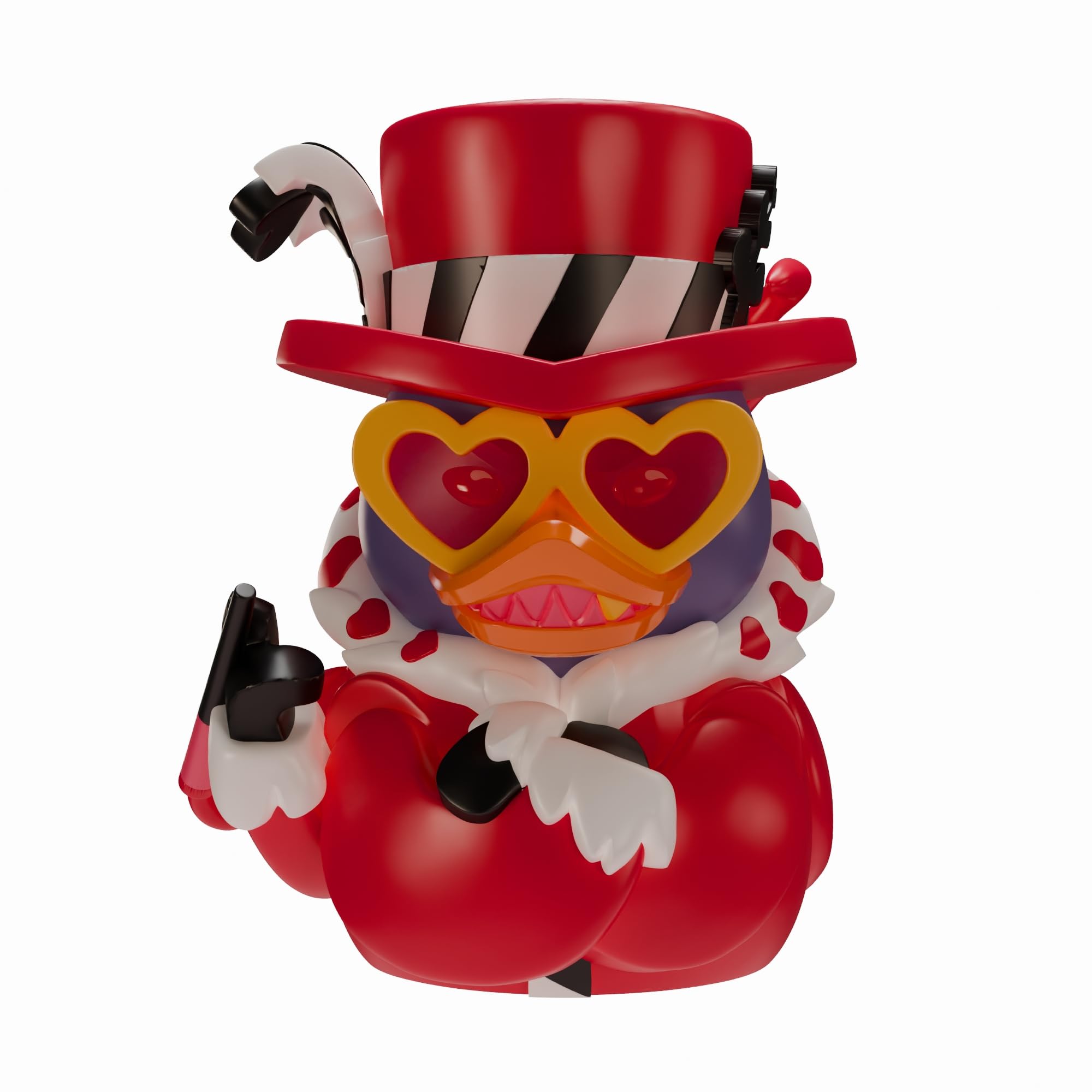 TUBBZ Sammlerausgabe: Hazbin Hotel – Valentino Cosplaying Gummiente Vinylfigur – Offizielle Sammelfigur für Fans von Hellaverse