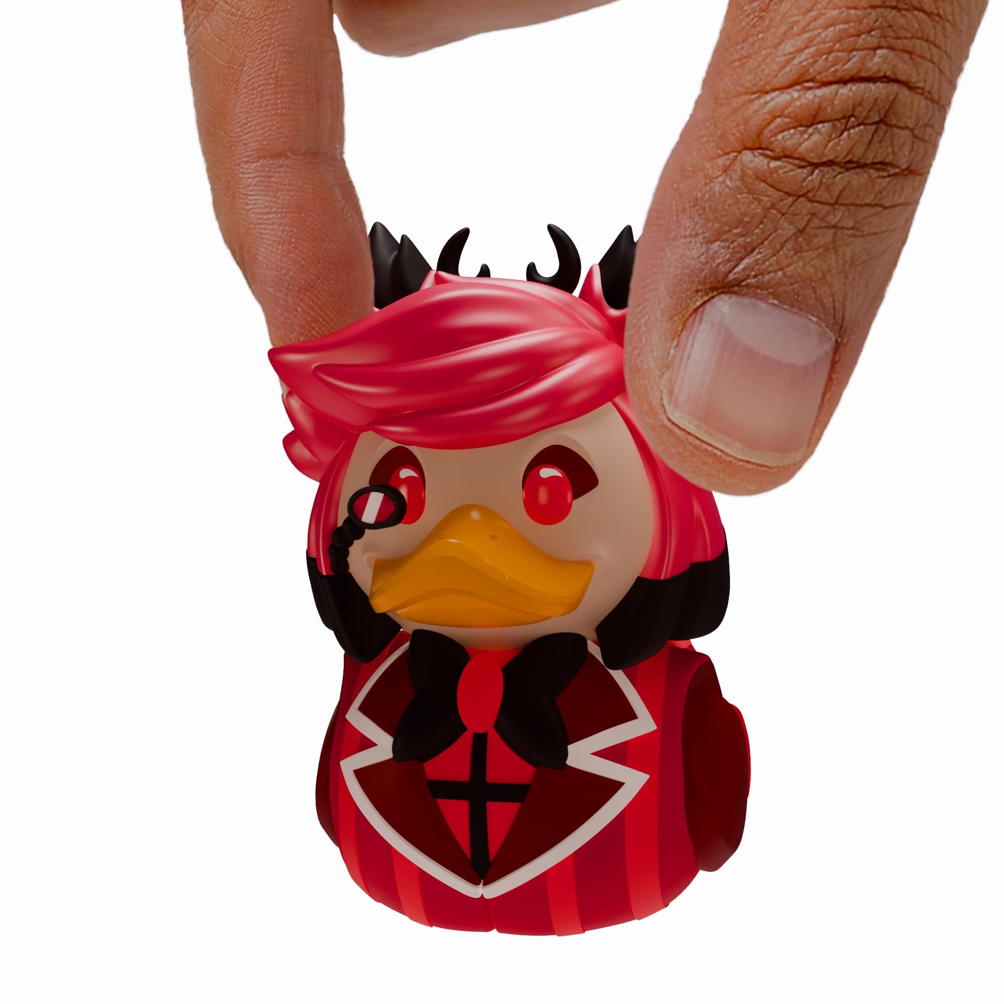TUBBZ Mini: Hazbin Hotel – Alastor Cosplaying Gummiente Vinylfigur – Offizielle Sammelfigur für Fans von Hellaverse