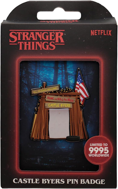 Stranger Things Castle Byers Limited Edition Pin Badge - Offiziell lizenziertes Sammlerstück (9.995 Worldwide
