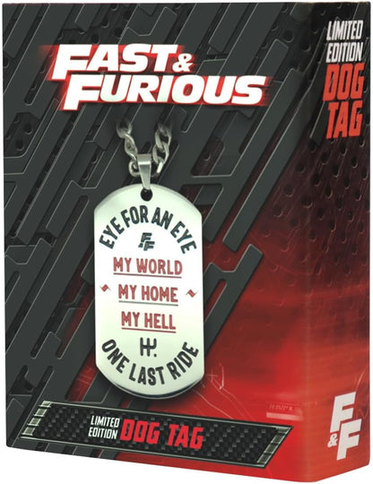 Fast & Furious Dog Tags With Ball Chain