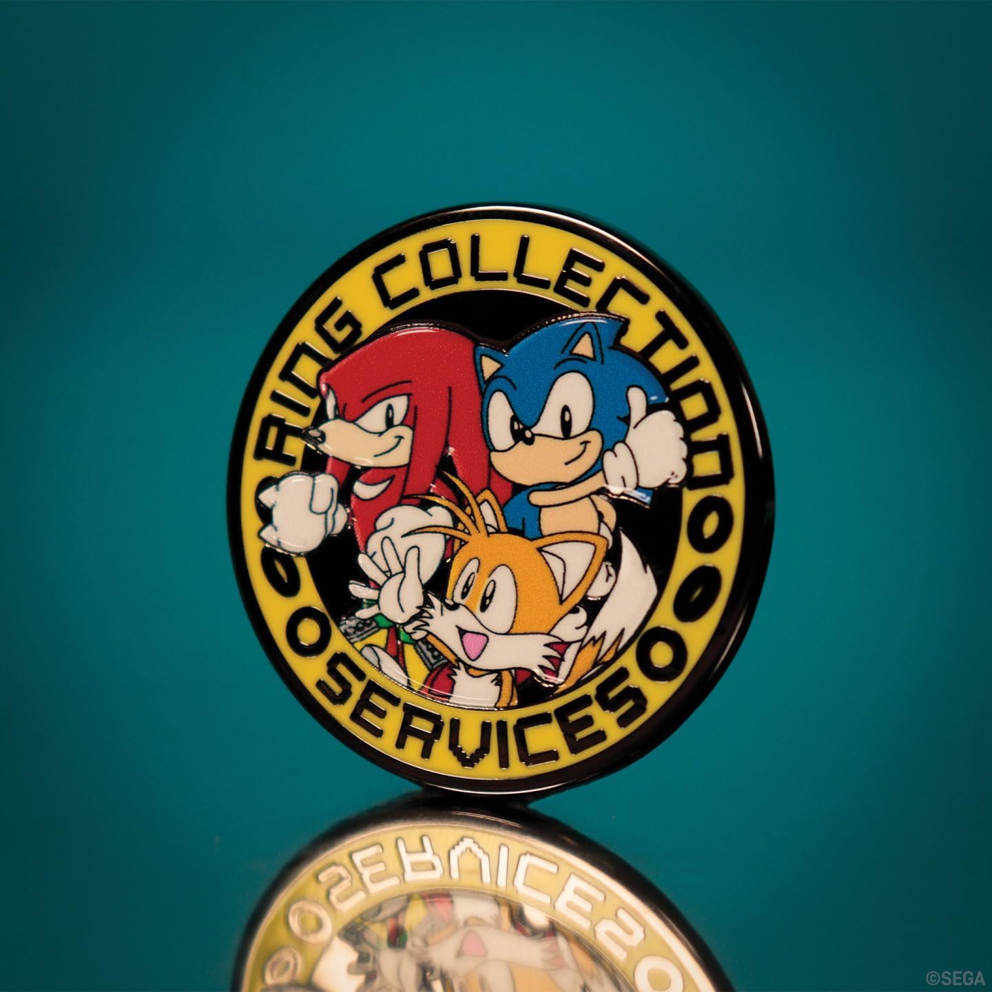 Sonic der Igel Sonic, Tails & Knuckles Limited Edition Pin Abzeichen - Individuell nummeriert (9.995 weltweit) - 40 mm
