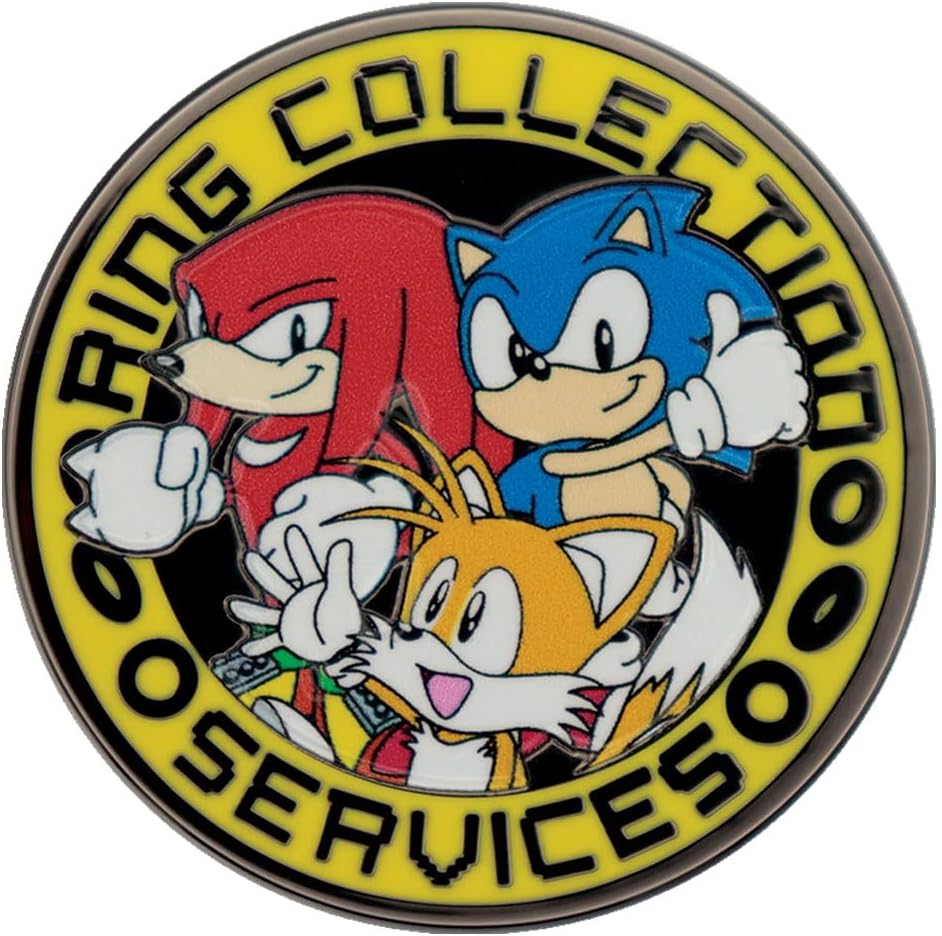 Sonic der Igel Sonic, Tails & Knuckles Limited Edition Pin Abzeichen - Individuell nummeriert (9.995 weltweit) - 40 mm
