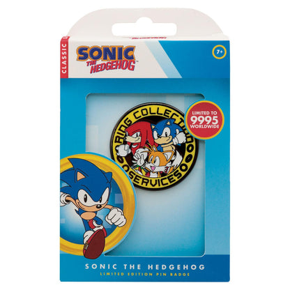 Sonic der Igel Sonic, Tails & Knuckles Limited Edition Pin Abzeichen - Individuell nummeriert (9.995 weltweit) - 40 mm