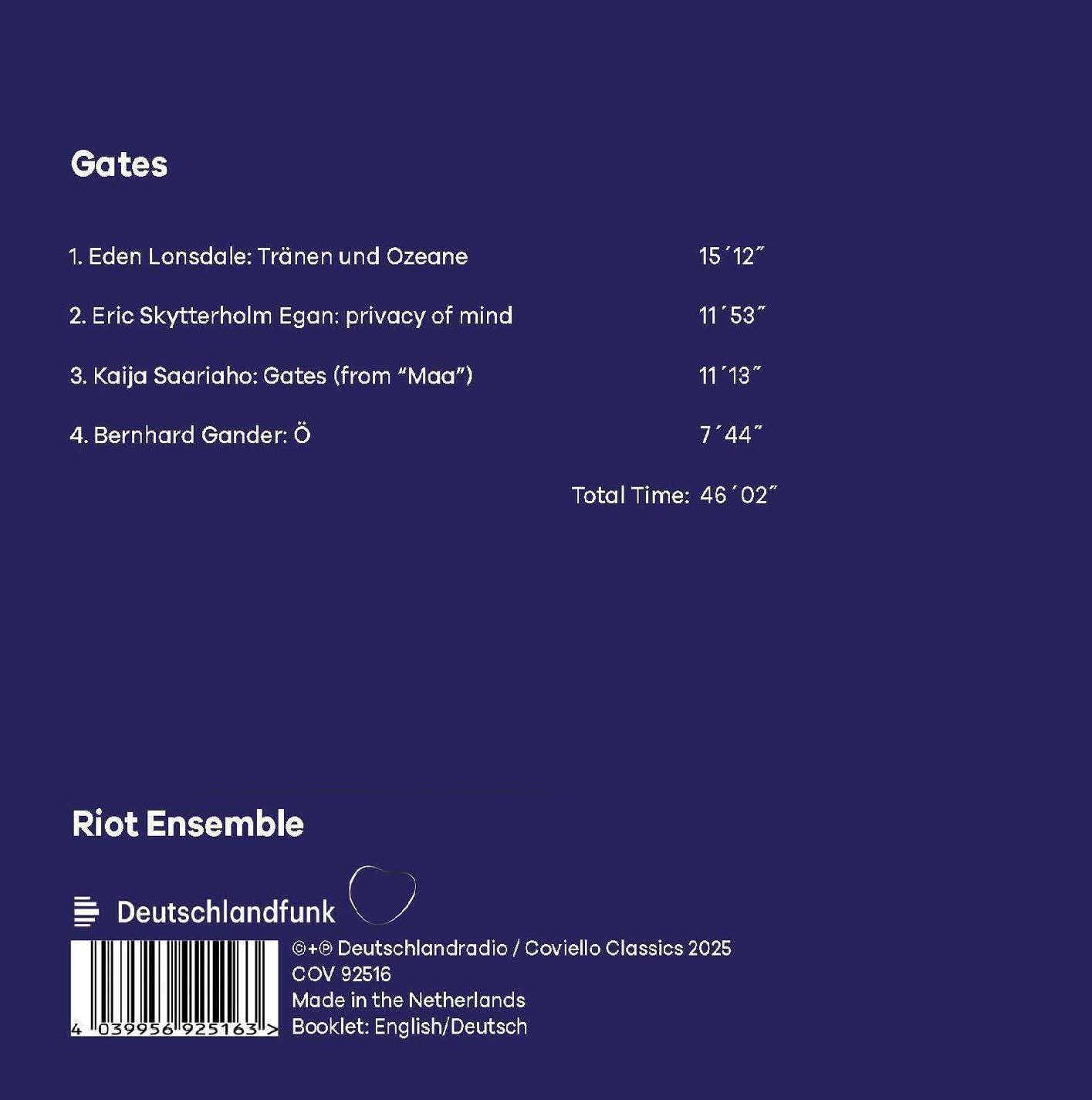 Riot Ensemble: Gates