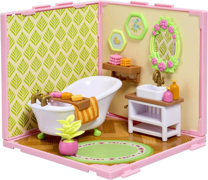 Goliath Suite Spaces - Bathroom Set | Your Room, Your Rules! Contains 20 Bathroom Themed Accessories | Modular Dolls House Rooms with Customizable Furniture & Decor | For Ages 6+