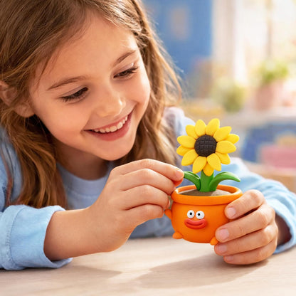 HEY CLAY Plant Friends Set – 15 Cans Air Dry Modeling Clay Kit for Kids with Free App – 3D Step-by-Step Instructions – Creative Arts and Crafts Sculpting Toy, DIY Gift for Boys & Girls Ages 8+