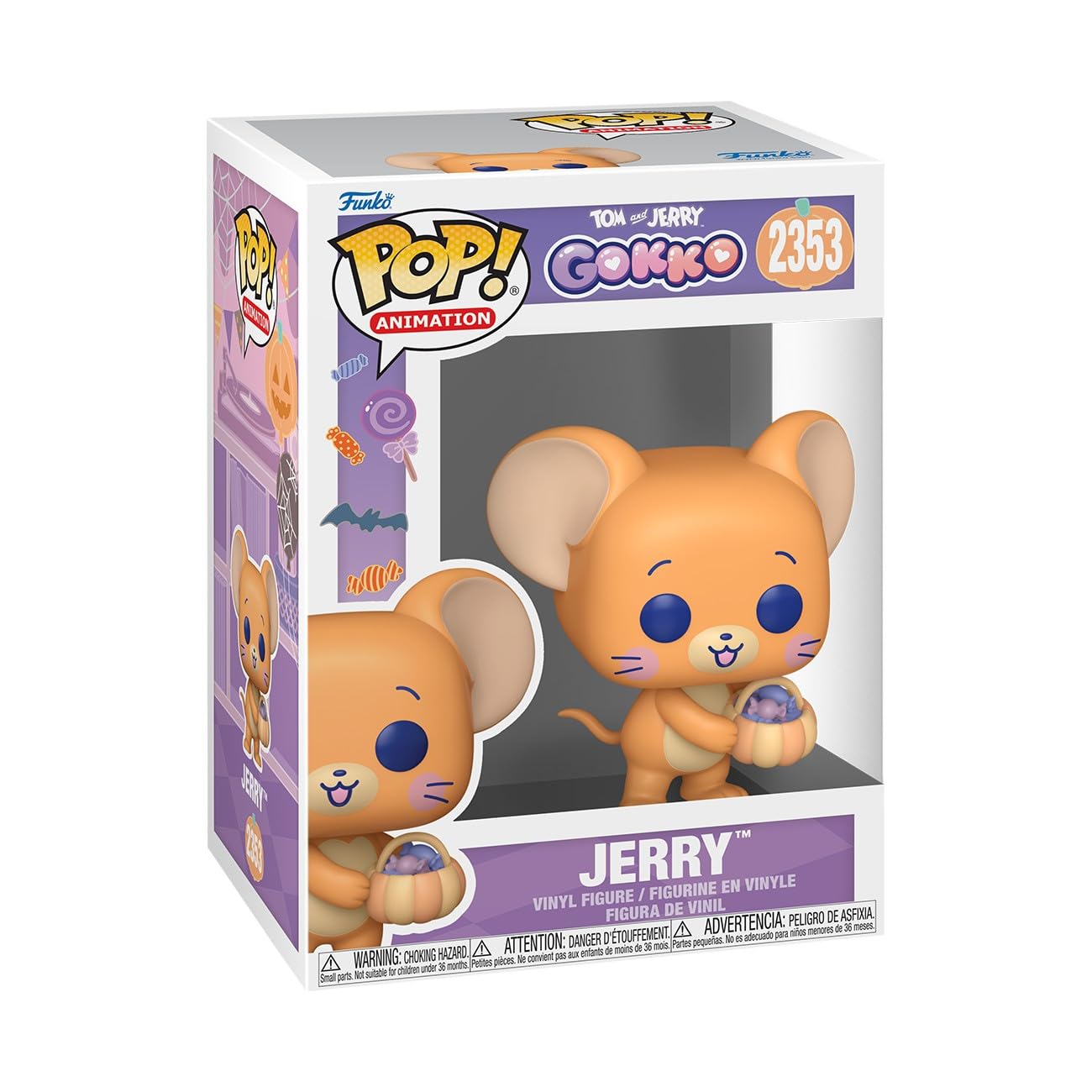 Funko POP! Animation: Tom & Jerry Gokko - Jerry - Figura in vinile da collezione - Idea regalo - Prodotto ufficiale - Giocattoli per bambini e adulti - Modello di figura per collezionisti