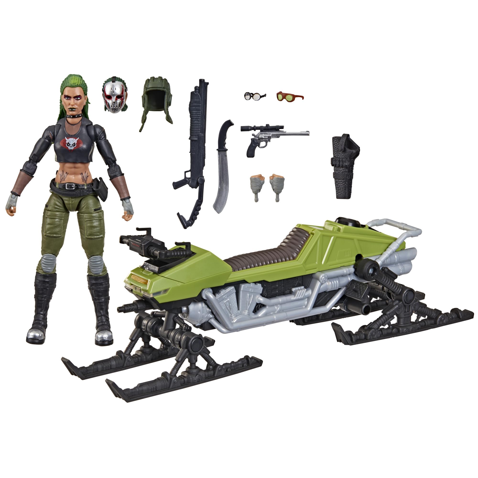 G.I. Joe Classified Series n. 194, Zanya e Chameleon Dreadnok (Swamp Skier), set di action figure e veicolo collezionabile da 15 cm con 10 accessori