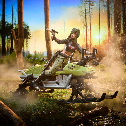 G.I. Joe Classified Series n. 194, Zanya e Chameleon Dreadnok (Swamp Skier), set di action figure e veicolo collezionabile da 15 cm con 10 accessori