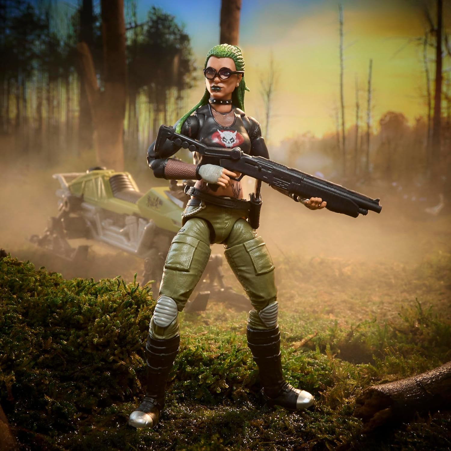 G.I. Joe Classified Series n. 194, Zanya e Chameleon Dreadnok (Swamp Skier), set di action figure e veicolo collezionabile da 15 cm con 10 accessori