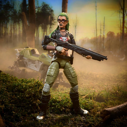 G.I. Joe Classified Series n. 194, Zanya e Chameleon Dreadnok (Swamp Skier), set di action figure e veicolo collezionabile da 15 cm con 10 accessori