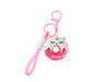 ITOTAL Kawaii Cute Donut Unicorn Rubber Keyring with Lobster Clasp and Pink Lanyard
