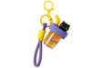 ITOTAL Black Cat Kawaii Style Mug with Cord Keyring