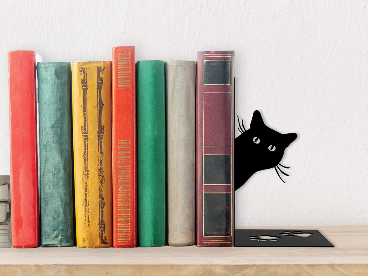 Itotal - Bookend Cat - Black (Xl2102)