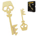 FaNaTtik Borderlands Limited Edition Gold Key Replica - 24k vergoldetes Metall-Sammlerstück, einzeln nummeriert, offizielles Lizenzprodukt, 100 x 35 x 6 mm