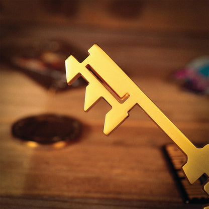 FaNaTtik Borderlands Limited Edition Gold Key Replica - 24k vergoldetes Metall-Sammlerstück, einzeln nummeriert, offizielles Lizenzprodukt, 100 x 35 x 6 mm
