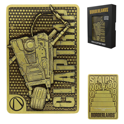 FaNaTtik Borderlands Claptrap Limited Edition Metallbarren - Antik Messing farbig nummeriertes Sammlerstück (5000 weltweit