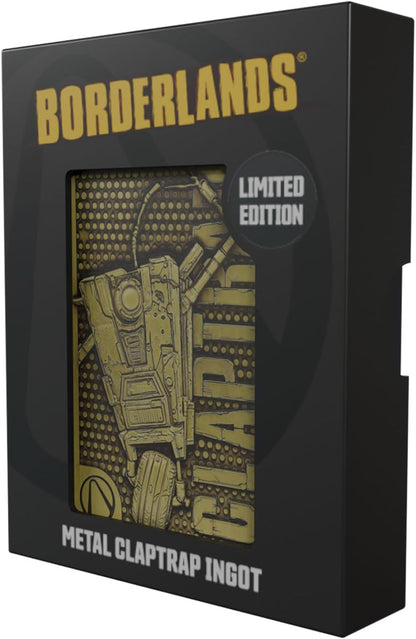 FaNaTtik Borderlands Claptrap Limited Edition Metallbarren - Antik Messing farbig nummeriertes Sammlerstück (5000 weltweit