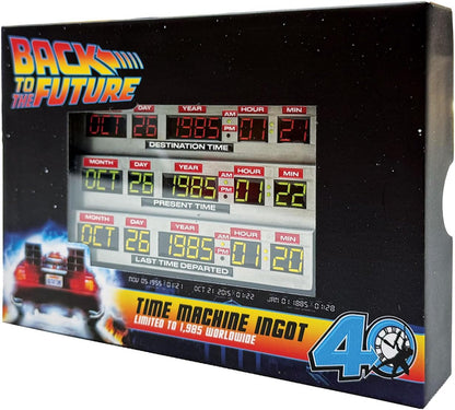 FaNaTtik Back to the Future Barren zum 40. Jubiläum von Time Circuits – offizielles Sammlerstück in limitierter Auflage, individuell nummeriert, 90 x 56,5 mm, mit Präsentationsständer & Kunstkarte