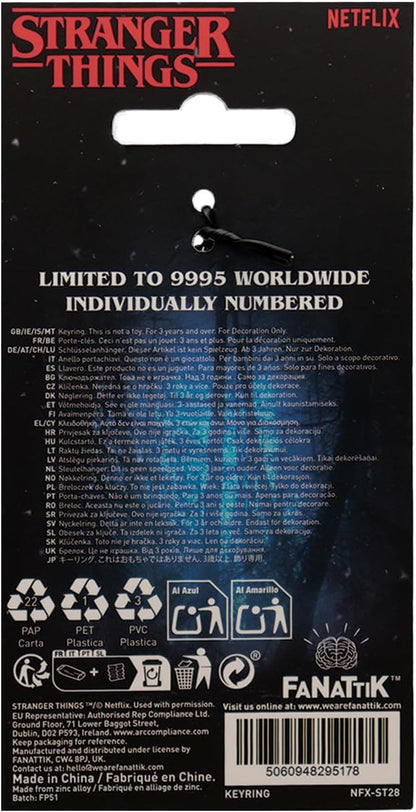 FaNaTtik Stranger Things The Squawk WSQK Schlüsselanhänger - Offiziell lizenziertes Sammlerstück in limitierter Auflage - Individuell nummeriert (9.995 Worldwide