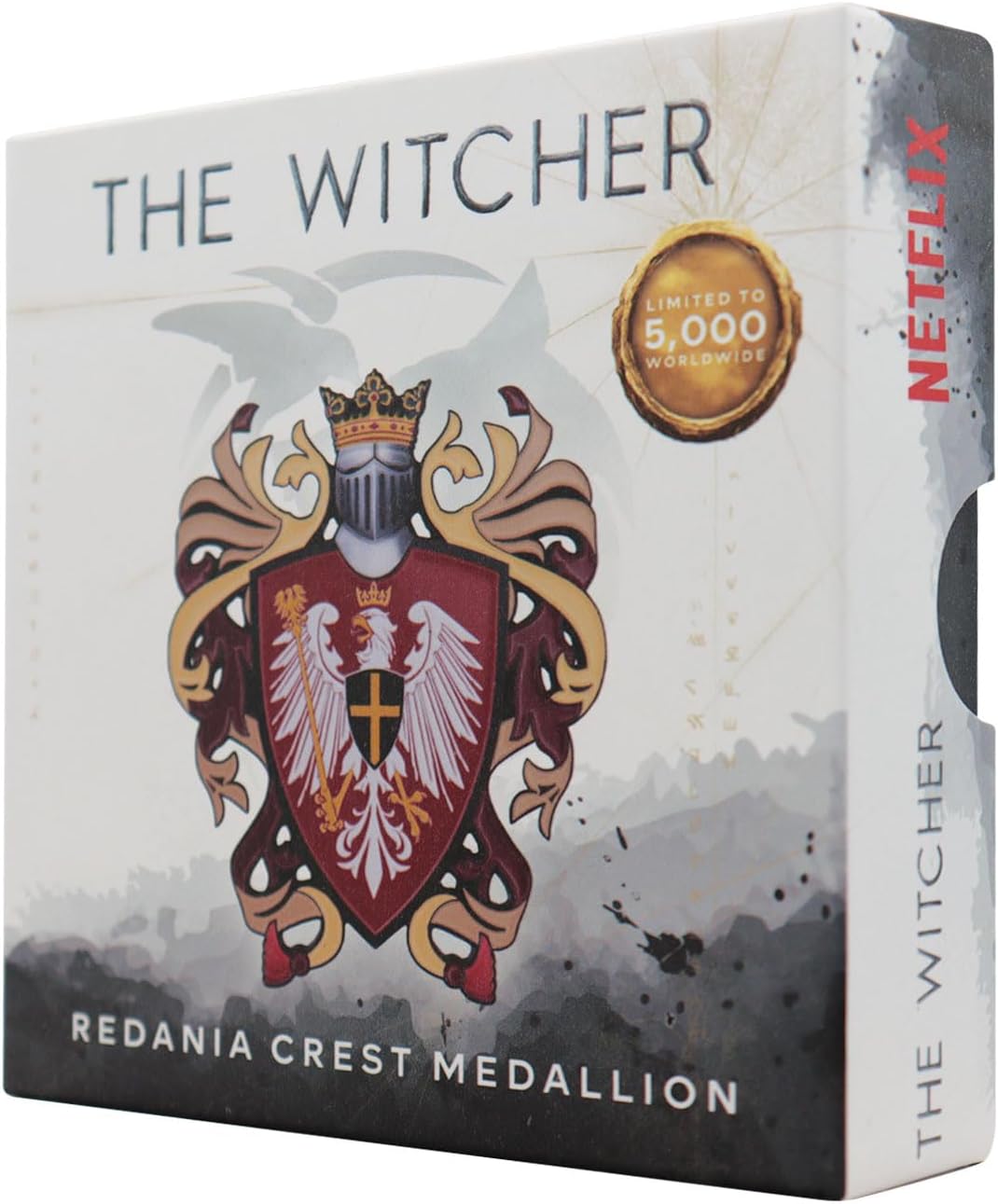FaNaTtik The Witcher Redania Crest Medaillon – limitierte Auflage aus Metall (individuell nummeriert) | Offizielles Lizenzprodukt | 70 x 62,4 mm