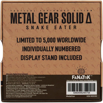 Metal Gear Solid Delta Medallion Cobra Unit Limited Edition