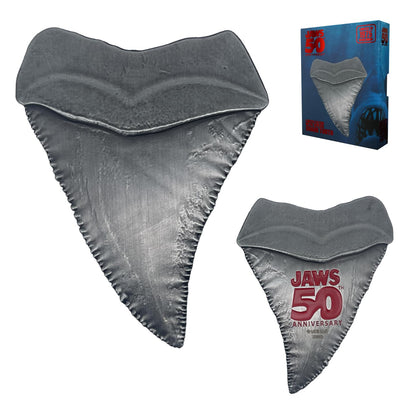 FaNaTtik Jaws 50th Anniversary Shark Tooth Metal Medallion - Limited Edition Collectible with Art Card (Limited to 1.975 worldwide