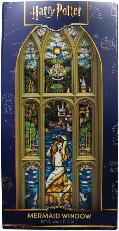 FaNaTtik Harry Potter Meerjungfrau Buntglas Fenster Harz Plaque - Triwizard Turnier Black Lake Sammlerstück Dekor