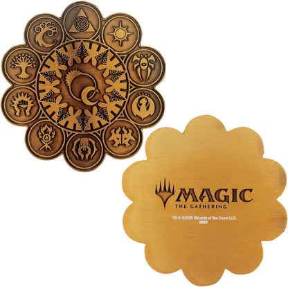 FaNaTtik Magic: The Gathering Tablet of the Guilds Metal Medallion - Limited Edition Collector's Medallion (5.000 Worldwide), Individuell nummeriert, Antik vergoldet, Offizielles MTG Merchandise