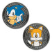 FaNaTtik Sonic the Hedgehog Sonic & Tails Limited Edition Sammelmünze - Silberfarbene Plattierung, individuell nummeriert (9.995 Worldwide