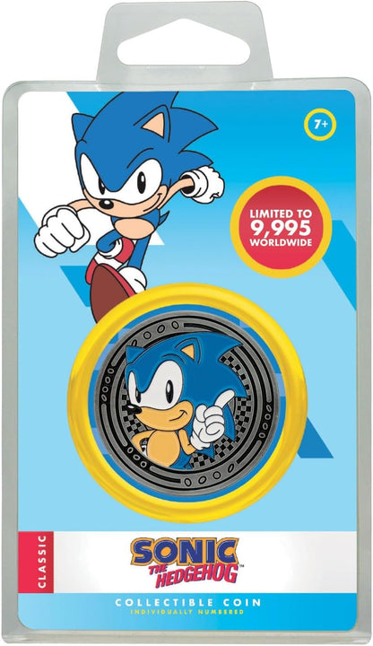 FaNaTtik Sonic the Hedgehog Sonic & Tails Limited Edition Sammelmünze - Silberfarbene Plattierung, individuell nummeriert (9.995 Worldwide
