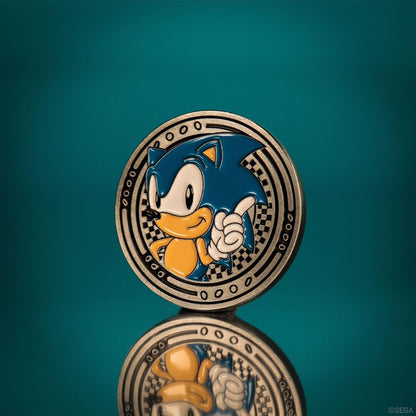 FaNaTtik Sonic the Hedgehog Sonic & Tails Limited Edition Sammelmünze - Silberfarbene Plattierung, individuell nummeriert (9.995 Worldwide