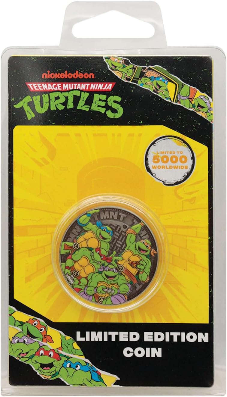 FaNaTtik Teenage Mutant Ninja Turtles – Krang Limited Edition Sammelmünze – individuell nummerierte, doppelseitige Emaille-Ausstellungsstück