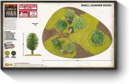 Battlefield in a Box Small Summer Wood 15mm Pre-Painted Terrain