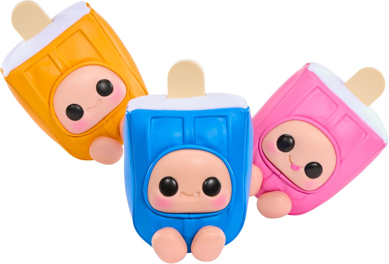 Hyojo Série Creamsicle, boîte aveugle en peluche à collectionner, cadeau pour tous les âges, 3 ans à collectionner, orange, framboise et myrtille
