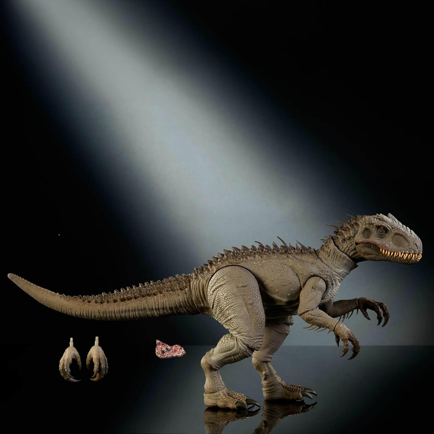 Mattel Jurassic World Hammond Collection Indominus Rex Deluxe Articulated Action Figure Large Size, Swappable Claws & Tracking Implant, JKG98