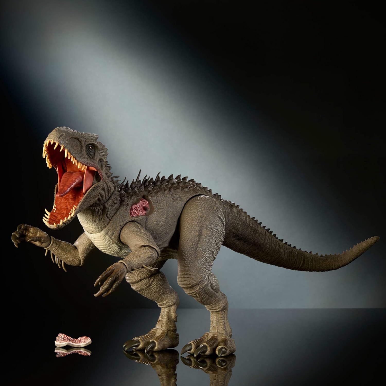 Mattel Jurassic World Hammond Collection Indominus Rex Deluxe Articulated Action Figure Large Size, Swappable Claws & Tracking Implant, JKG98