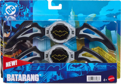 Mattel DC Premier Rollenspiel-Spielzeug, Batlink-Batarangs, Batmans legendäre Waffe im Bumerang-Stil, ca. 20 cm breit, kann geteilt und an Fahrzeugen angebracht Werden, JMD54