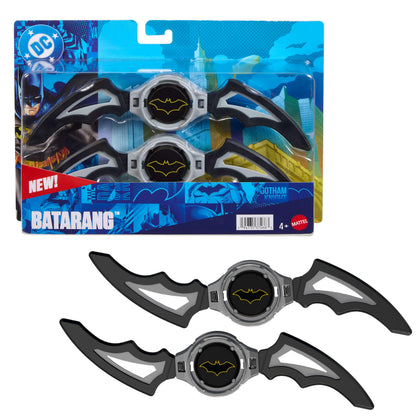 Mattel DC Premier Rollenspiel-Spielzeug, Batlink-Batarangs, Batmans legendäre Waffe im Bumerang-Stil, ca. 20 cm breit, kann geteilt und an Fahrzeugen angebracht Werden, JMD54