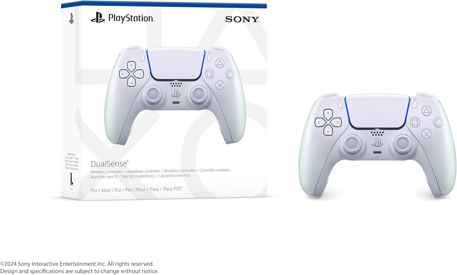 PlayStation Sony DualSense Wireless Controller Chroma Pearl 5