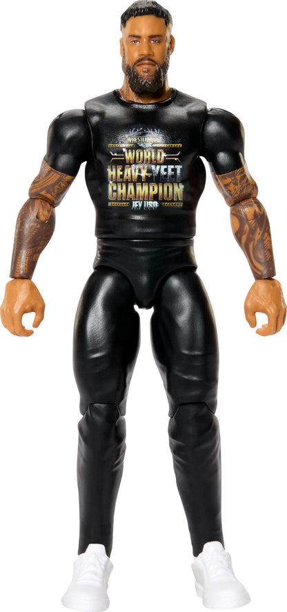 Mattel WWE Jey USO Action Figure, Main Event Series #166, 6-inch Collectible Superstar with 14 Articulation Points & Life-Like Look