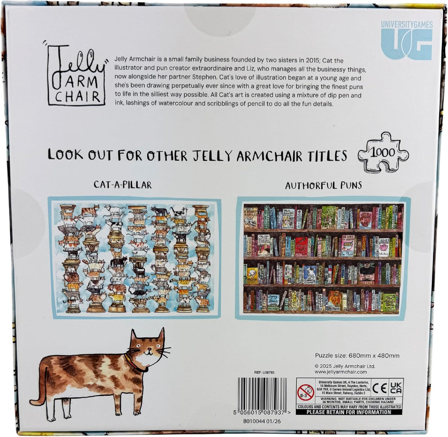 Jelly Armchair Cat-A-Pillar 1000 Piece Puzzle