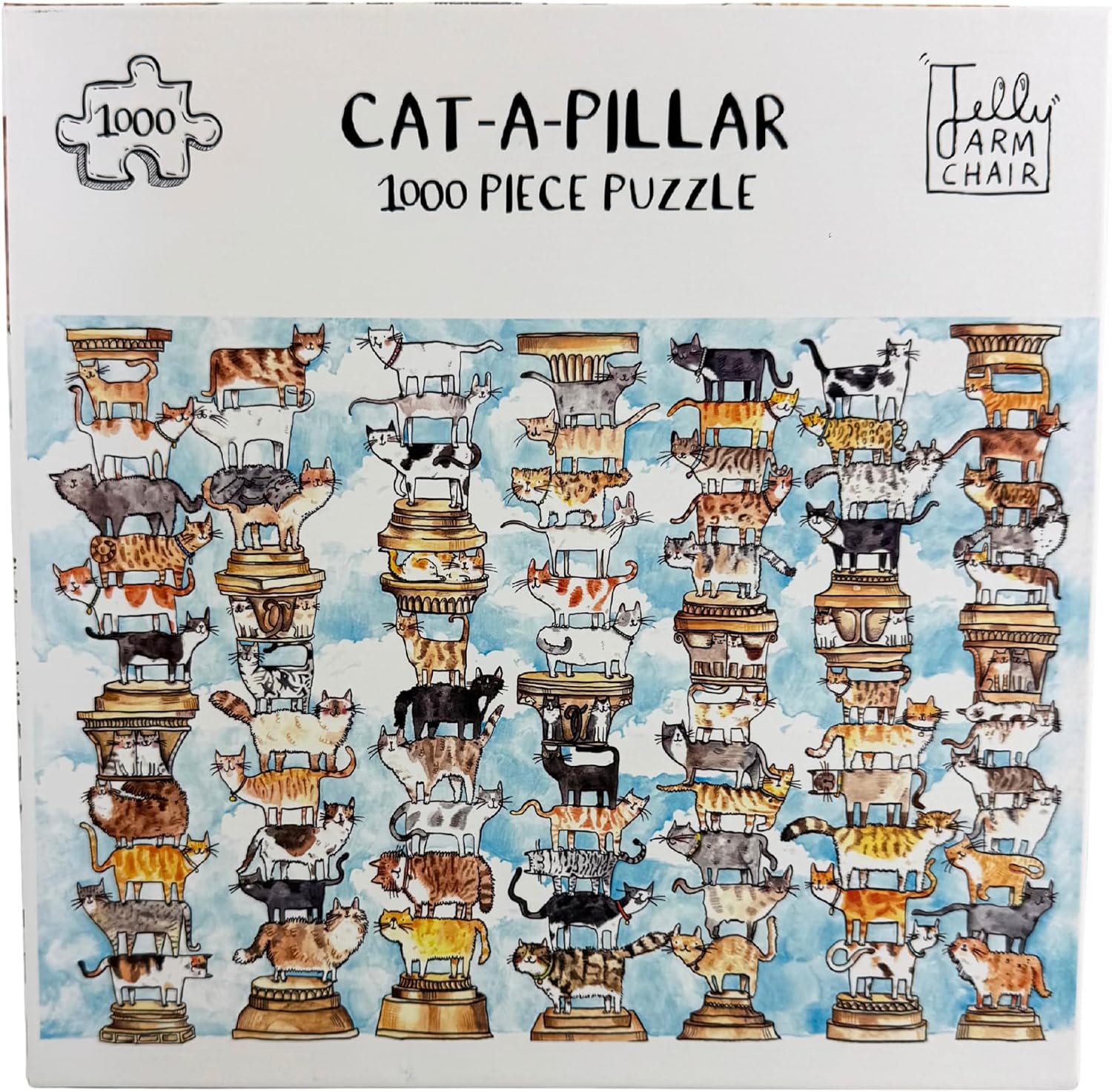 Jelly Armchair Cat-A-Pillar 1000 Piece Puzzle