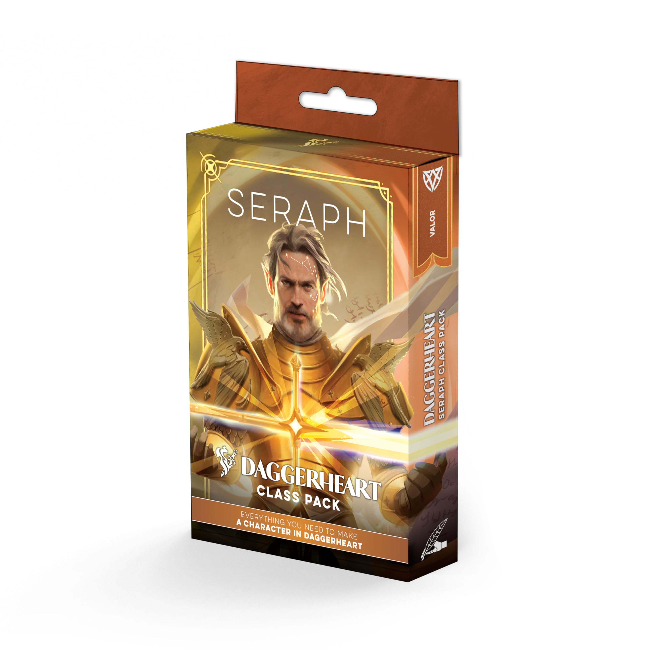 Darrington Press | Daggerheart Class Pack: Seraph | RPG Class Pack, 76-Card Set, Seraph Level 1-10, Splendor And Valor Domains, Subclasses And Character Tools | 1+ Players