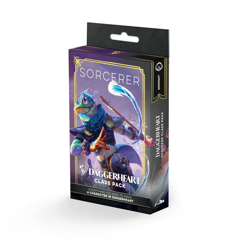 Darrington Press | Daggerheart Class Pack: Sorcerer | RPG Class Pack, 76-Card Set, Sorcerer Level 1-10, Arcana And Midnight Domains, Subclasses And Character Tools | 1+ Players