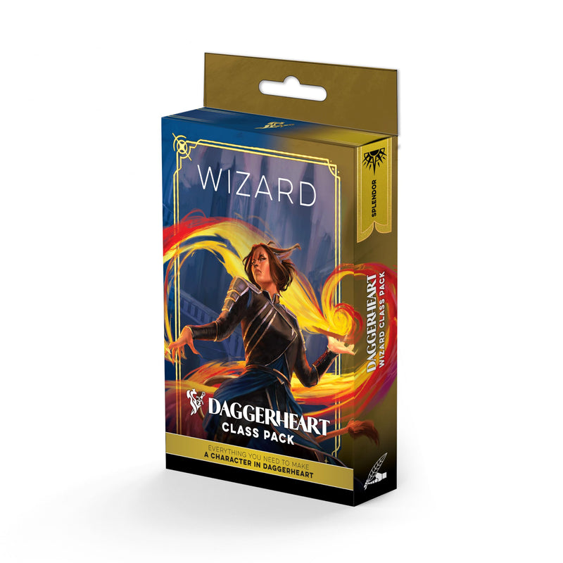Darrington Press | Daggerheart Class Pack: Wizard | RPG Class Pack, 76-Card Set, Wizard Level 1-10, Codex And Splendor Domains | 1+ Players