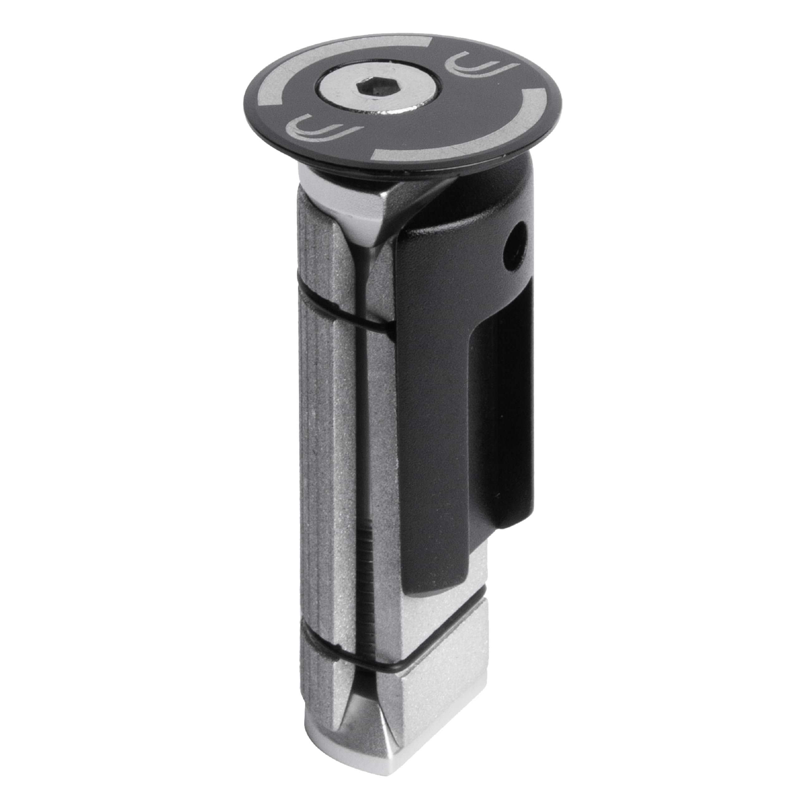 Deda Elementi D-Shape Expander Fork Bung with Top Cap, Black, 60mm